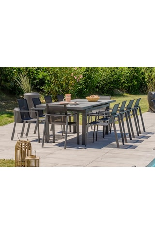 Conjunto de jardim Venise - 10 lugares - Mesa extensível