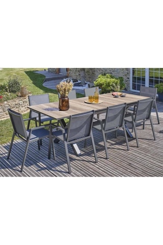 Conjunto de jardim Floride - 8 lugares Mesa extensível