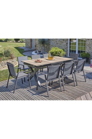 Conjunto de jardim Floride - 8 lugares Mesa extensível