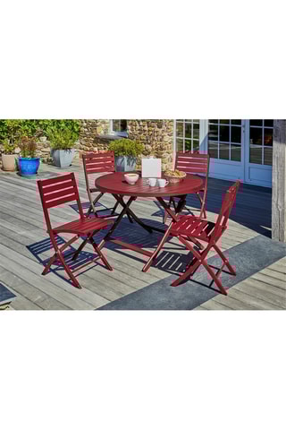 Conjunto de jardim Marius redondo - 4 lugares