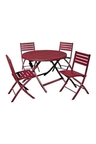 Conjunto de jardim Marius redondo - 4 lugares