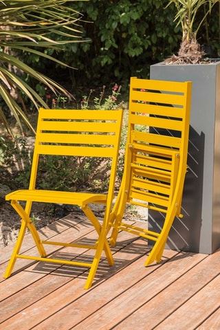 Conjunto de jardim Marius Amarelo-mostarda - 4 lugares