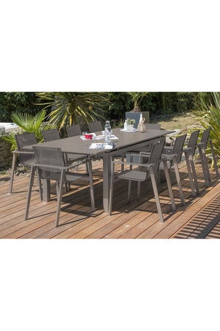Conjunto de jardim Zahara - 10 lugares Mesa extensível