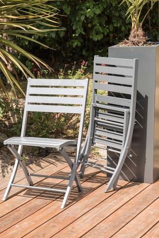 Conjunto de jardim redondo Marius - 4 lugares