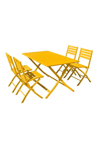 Conjunto de jardim dobrável Marius - 4 lugares
