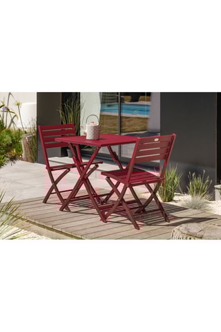 Mesa de jardim de 2 lugares dobrável Marius - 70 x 70 x 73 cm
