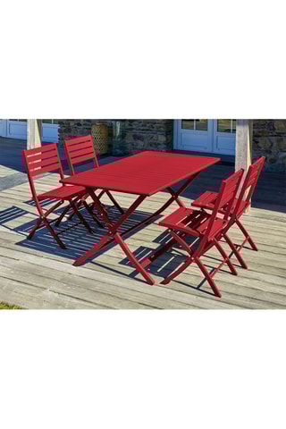 Conjunto de jardim dobrável Marius - 4 lugares