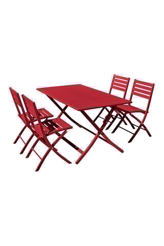 Conjunto de jardim dobrável Marius - 4 lugares