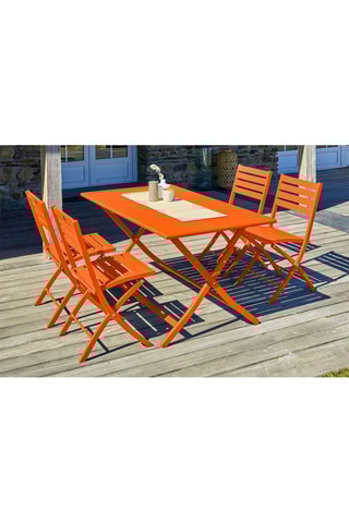 Conjunto de jardim dobrável Marius - 4 lugares