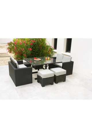 Conjunto de jardim com capa Oceane - 8 lugares
