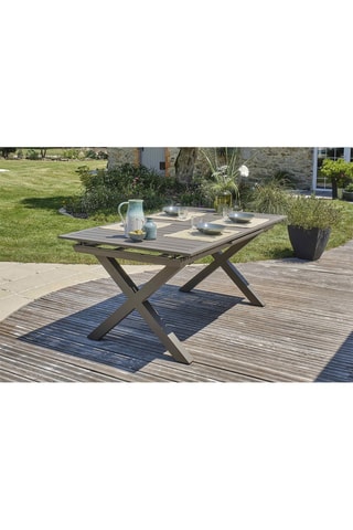 Mesa extensível de 8/10 lugares Floride - 180/240 x 77 x 100 cm