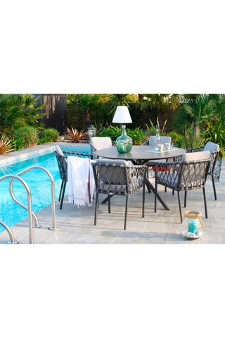 Cadeirão de jardim Pilat Cinzento-antracite