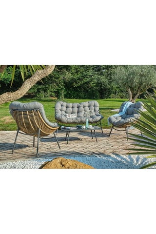 Conjunto de jardim Tulum 4 lugares