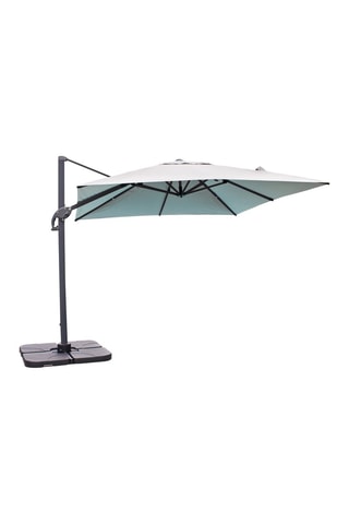 Guarda-sol descentrado Sevilla - Dimensões tela 250 x 250 cm