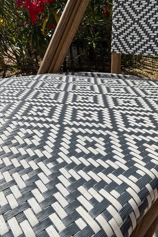 2 cadeirões de jardim Bistro - Azul - Textileno