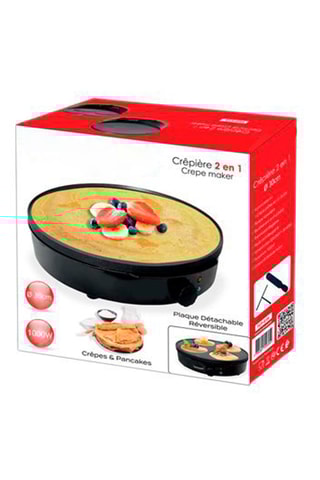 Crepera 2 en 1 reversible - 1000 W