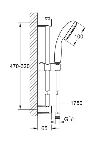 Conjunto de ducha Vitalio Start