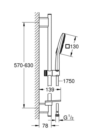 Conjunto de ducha - Vitalo SmartActive 130