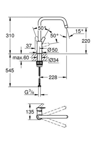 Grifo de fregadero Start Loop