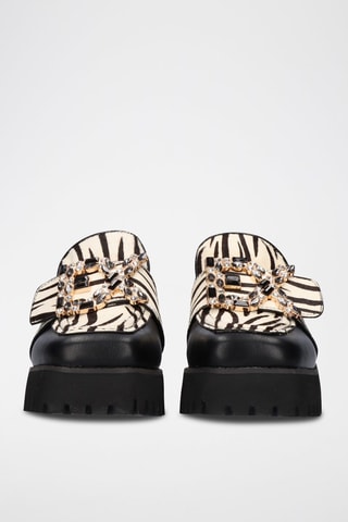 Platform Mocassins - Zwart