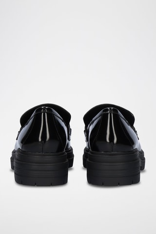 Gelakte Mocassins - Zwart