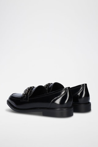 Gelakte Mocassins - Zwart