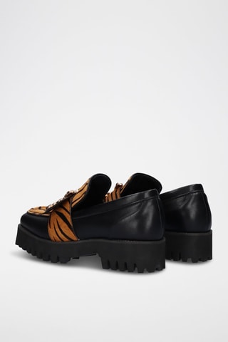 Platform Mocassins - Zwart