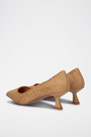 Décolleté in pelle -  Cammello