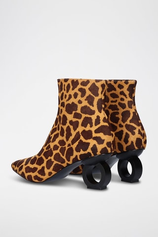 Leren Enkellaarzen - bruin