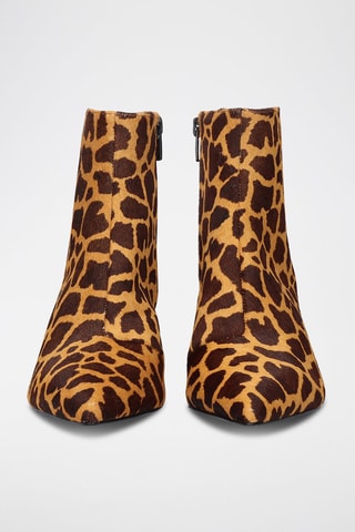 Leren Enkellaarzen - bruin