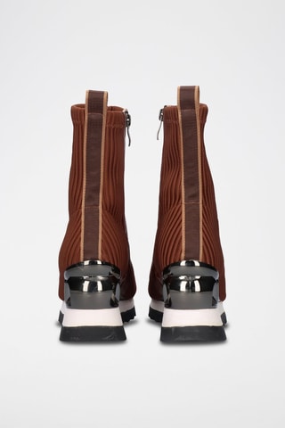 Enkellaarzen met Sleehak  Bruin