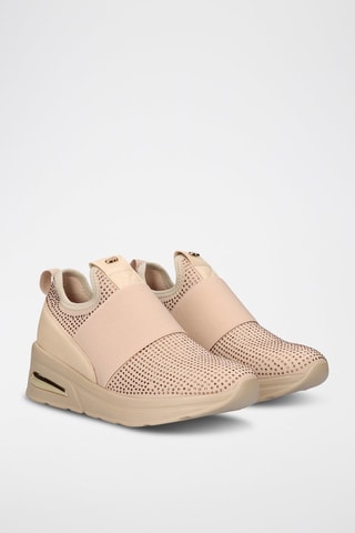 Wedge Sneakers - Beige