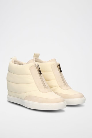 Wedge Sneakers  Ecru