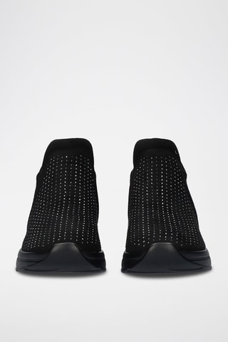 Sneakers met Sleehak  - zwart