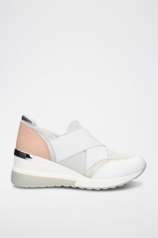 Sneakers met Sleehak - Wit