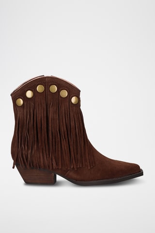 Stivaletti in pelle scamosciata - Marrone