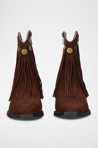 Stivaletti in pelle scamosciata - Marrone