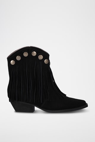 Nubuck Enkellaarzen - Zwart