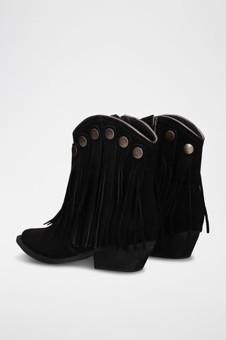 Nubuck Enkellaarzen - Zwart