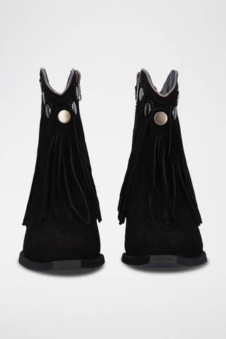 Nubuck Enkellaarzen - Zwart