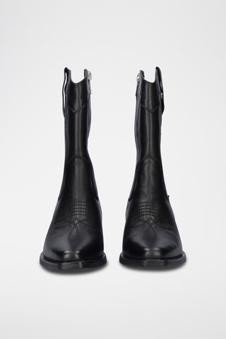 Stivaletti in pelle - Nero