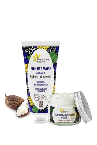 Duo Karité mains et visage bio - 2 produits