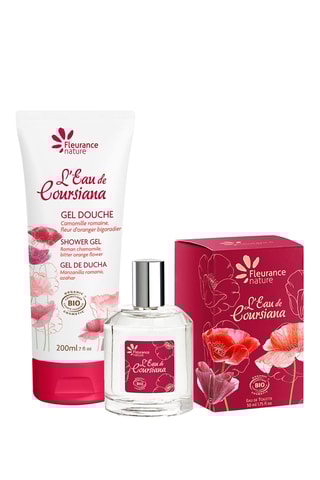 Dur gel douche et parfum l'eau de coursiana - 200 et 50 ml