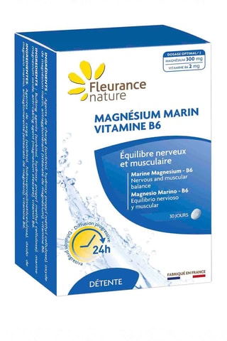 2 x Magnésium Marin B6 nerfs et muscles - 60 comprimés - Cure de 30 jours