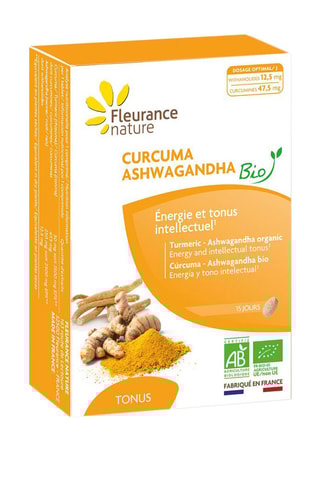 2 x Curcuma Ashwagandha Bio - Boîtes de 15 comprimés