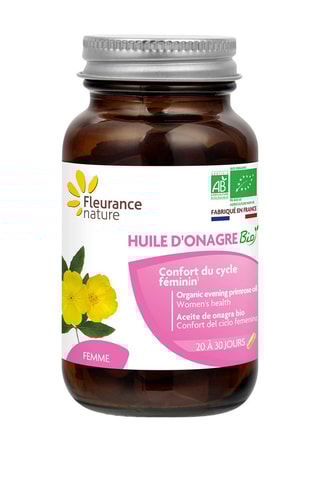 2 x Huile d'onagre bio - 60 gélules