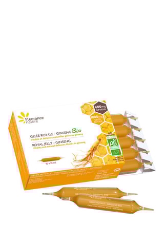 2 x Ampoules gelée royale - ginseng bio - 10 ampoules - Cure de 10 jours