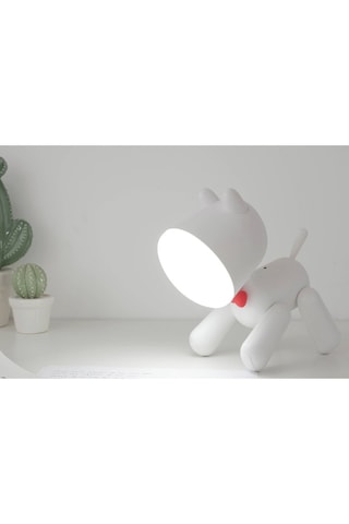 Lampada luce notte - Dog Art - Bianco