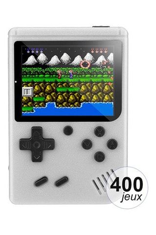 Console emulatore 400 giochi - Modello Rétro - Bianco - TechKidz