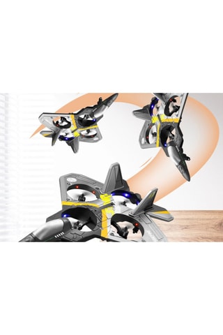 Aereo telecomandato con rotazione 360° - Modello Rafale - Nero - TechKids